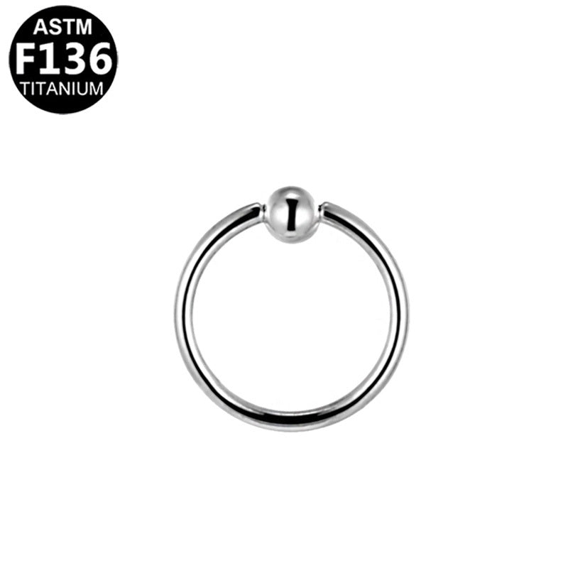 ASTM F136 Titanium 16G Nose Ring Hypoallergenic Implant Grade