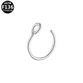 ASTM F136 Titanium 20G Simple Nose Hoop Implant Grade Piercing Jewelry