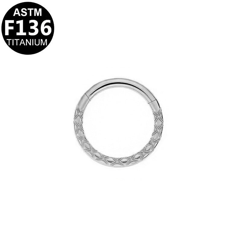ASTM F136 Titanium 16G Segment Clicker Implant Grade Titanium Piercing Jewelry