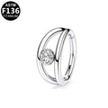 ASTM F136 Titanium 18G16G Double Hoop CZ Segment Clicker Hypoallergenic Piercing Jewelry