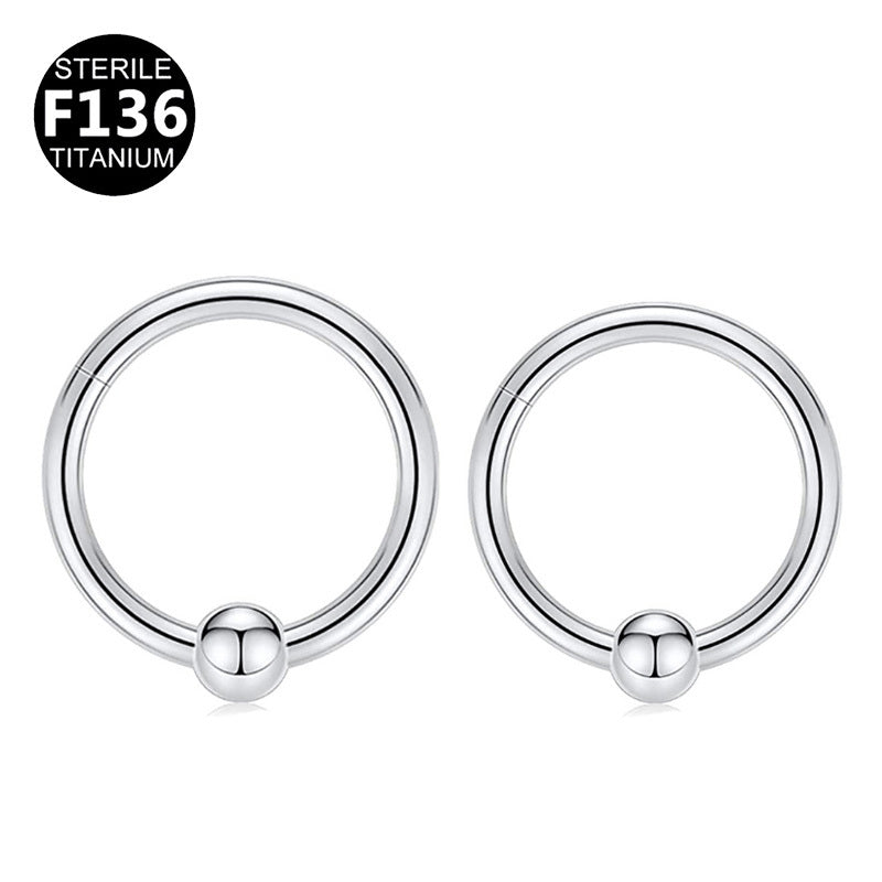 ASTM F136 Titanium 16G Segment Clicker Sliver Implant Grade Piercing Jewelry