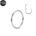 ASTM F136 Titanium 20G 18G 16G 14G Segment Clicker Implant Grade Piercing Jewelry