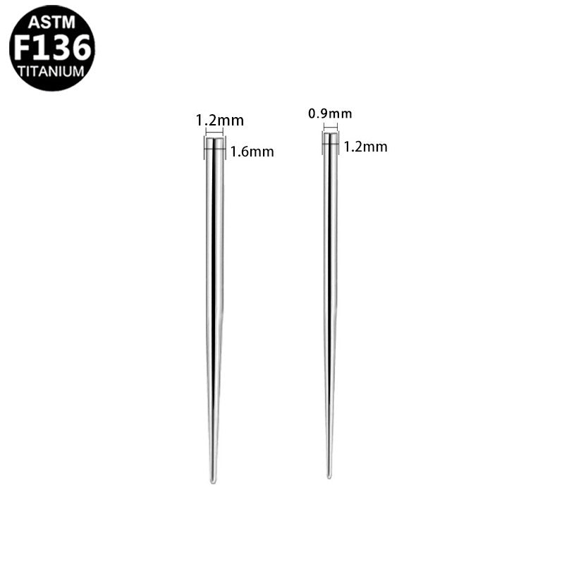 ASTM F136 Titanium Uncture Guiding Needle for External Thread Hypoallergenic