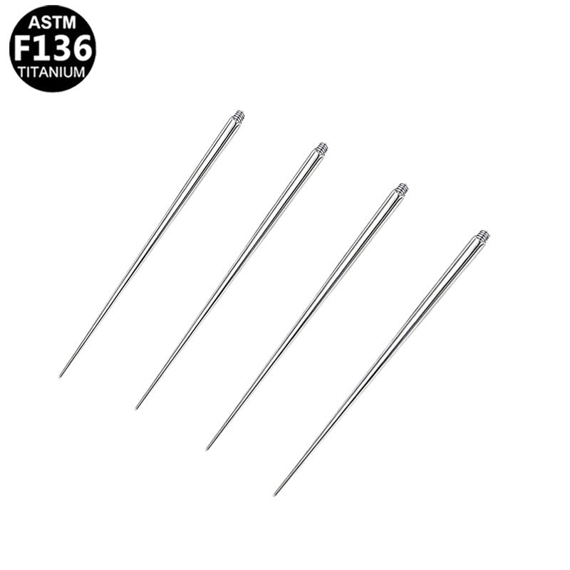 ASTM F136 Titanium 16G Uncture Guiding Needle for Internal Thread Hypoallergenic Piercing Jewelry