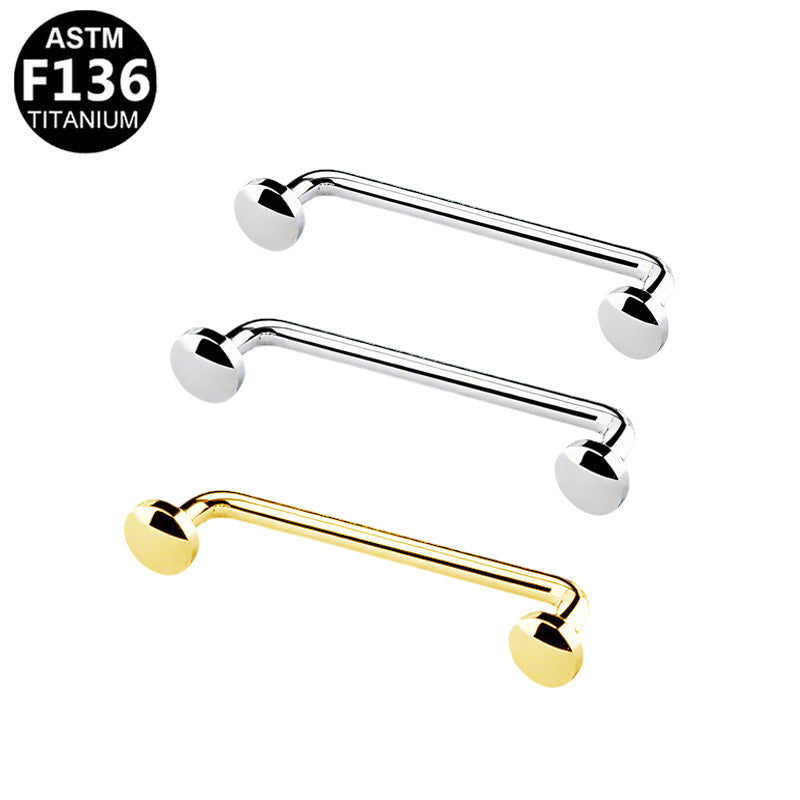 ASTM F136 Titanium 16G Flat Top Internal Thread Dermal Anchor Hypoallergenic Piercing Jewelry