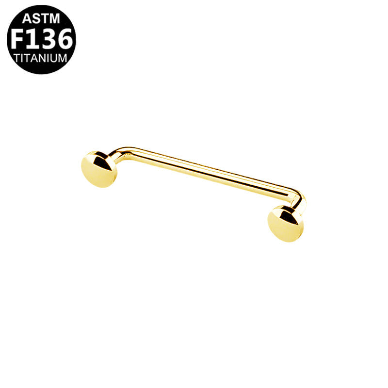 ASTM F136 Titanium 16G Flat Top Internal Thread Dermal Anchor Hypoallergenic Piercing Jewelry