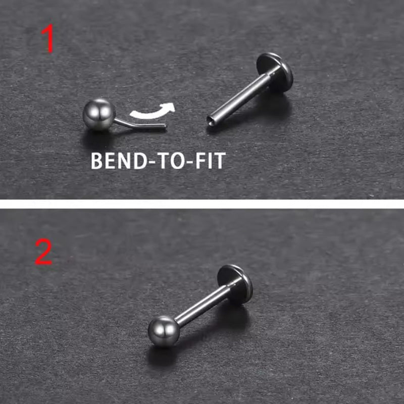 ASTM F136 Titanium Threadless Ball Top Part Hypoallergenic Piercing Jewelry