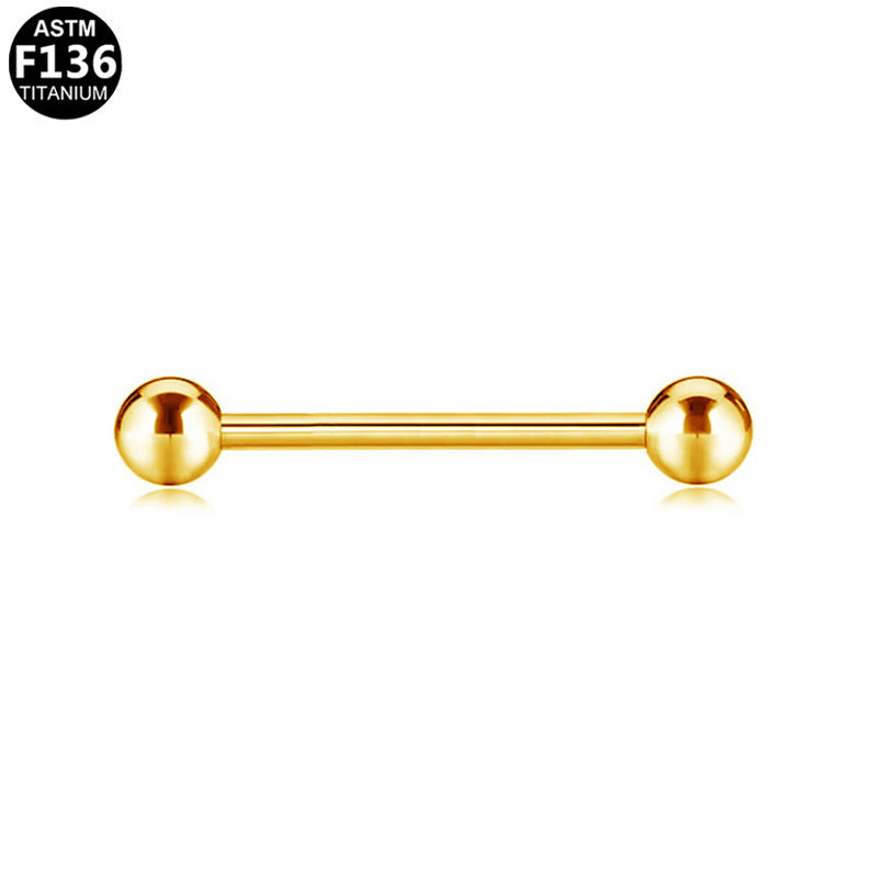 ASTM F136 Titanium 14G16G External Thread Barbell Hypoallergenic Piercing Jewelry