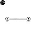 ASTM F136 Titanium 14G16G External Thread Barbell Hypoallergenic Piercing Jewelry