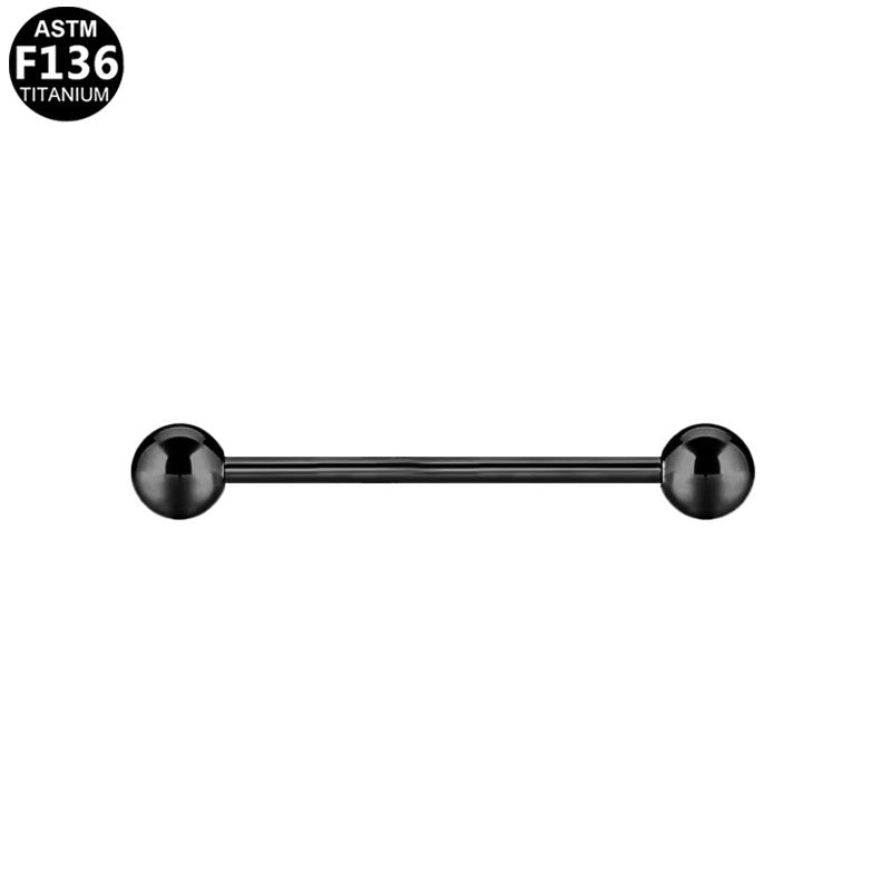 ASTM F136 Titanium 14G16G External Thread Barbell Hypoallergenic Piercing Jewelry
