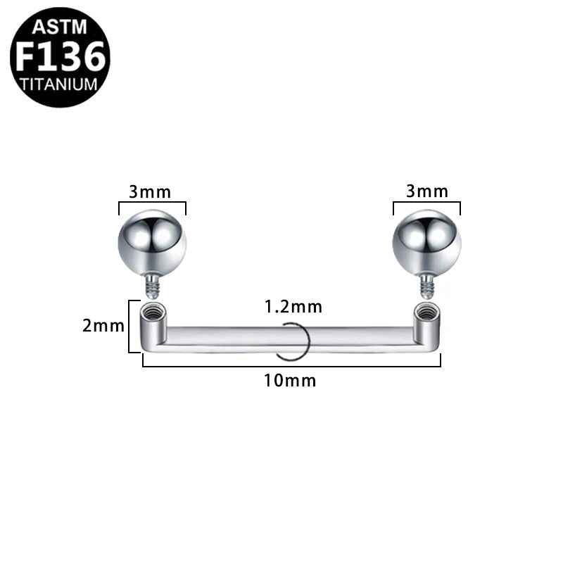 ASTM F136 Titanium 16G Internal Thread Dermal Anchor Professional Hypoallergenic Implant Grade Body Piercing Jewelry