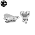 ASTM F136 Titanium 14G Dripping Heart Internal Thread Dermal Anchor Hypoallergenic Implant Grade Piercing Jewelry