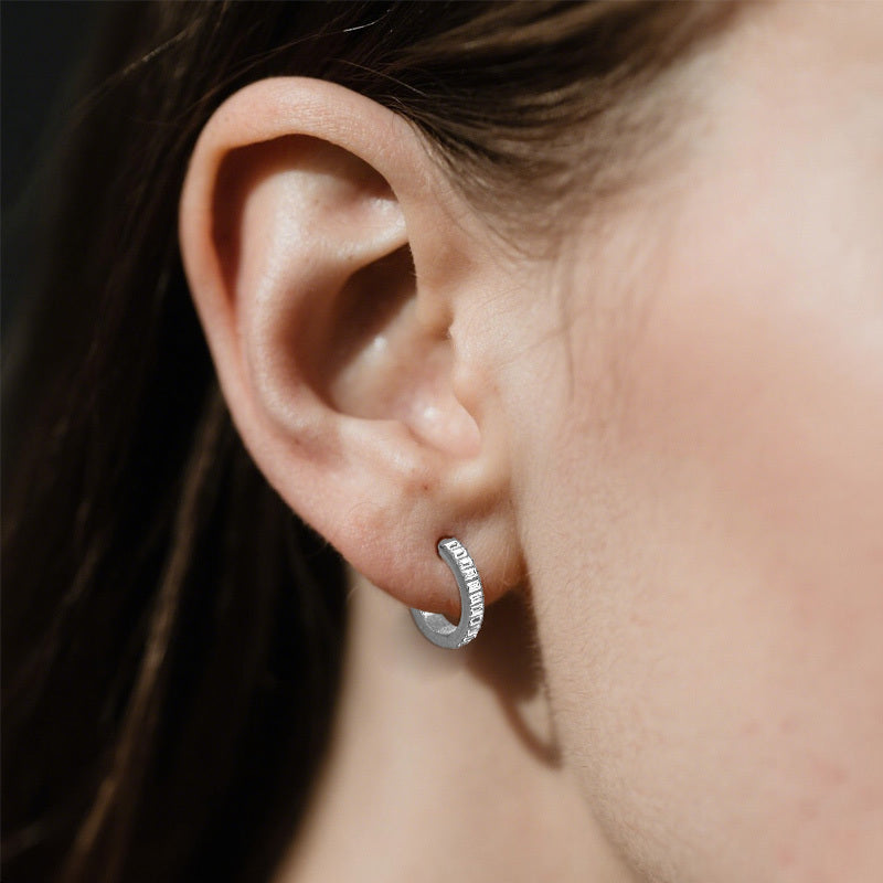ASTM F136 Titanium 16G Baguette-cut CZ Pave Septum Clicker Hinged Segment Ring Hypoallergenic Piercing Jewelry