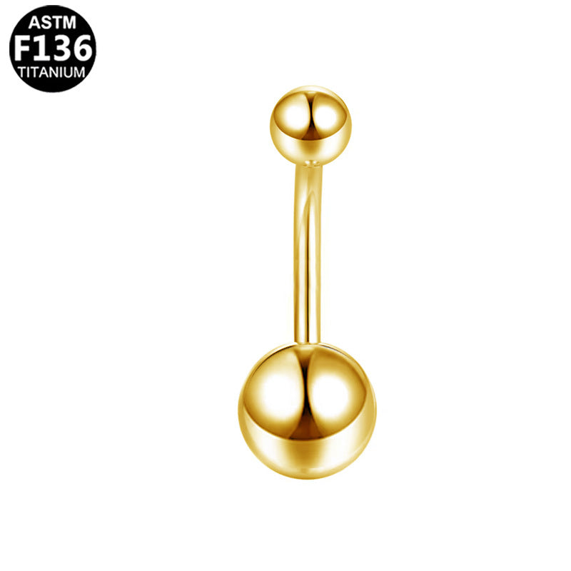 ASTM F136 Titanium 14G Internal Thread Belly Button Ring  Essential Classic Hypoallergenic Piercing Jewelry