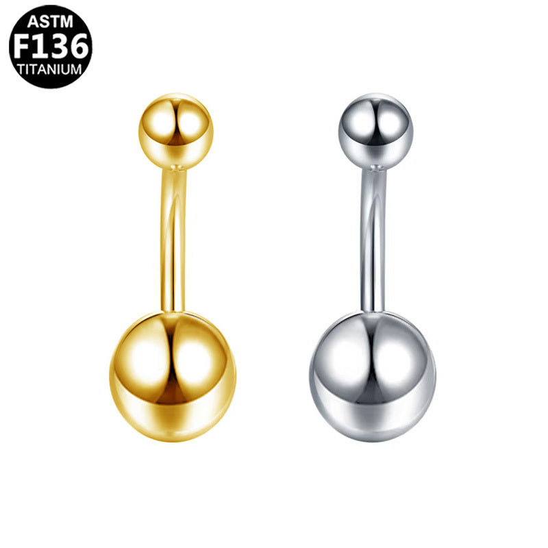 ASTM F136 Titanium 14G Internal Thread Belly Button Ring  Essential Classic Hypoallergenic Piercing Jewelry
