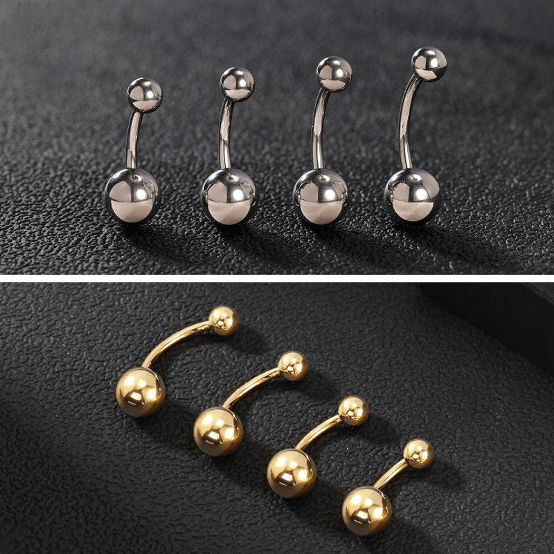 ASTM F136 Titanium 14G Internal Thread Belly Button Ring  Essential Classic Hypoallergenic Piercing Jewelry