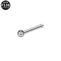 ASTM F136 Titanium 20G Nose Studs Hypoallergenic Implant Grade Titanium